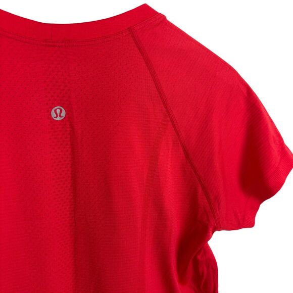 Lululemon Red Run Swiftly Short Sleeve Shirt Women’s 8 - Picture 4 of 4